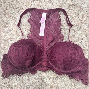 PINK Victoria's Secret Bra in Deep Wine